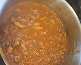 Gombás szívpörkölt, krumpligombóccal recept fázis 4 fotója