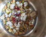 A picture of step 4 of Double meetha(dryfruits stuffed gulabjamun stuffed rasgulla).