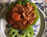 A picture of step 1 of California Farm Turkey Goulash Stuffed Sweet Pepper.