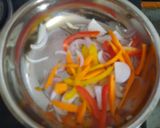 A picture of step 6 of Schezwan sandwich dosa.