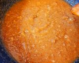 A picture of step 4 of Aata Suji and Mawa Halwa.
