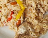 Une image de l'étape 4 de Dinde aux riz, poivrons et carottes au cookeo.