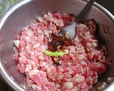 翡翠圈~豇豆鑲肉的食譜步驟3照片