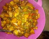 Foto langkah ke 5 dari resep Tumis buncis tahu kuning.
