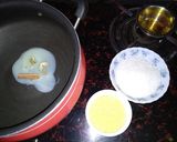 A picture of step 1 of Kesari bath.