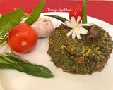A picture of step 5 of Stir fry Karmata bhaji.