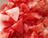 A picture of step 1 of Watermelon juice with jam-e-sheren.