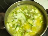 Crema de calabacín y puerro