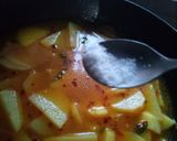 A picture of step 5 of Pickles chilli potatoes.