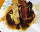 Hình bước làm 8 của món Bò beefsteak sốt nấm