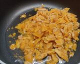 A picture of step 3 of Jaggery Mysore Pak.