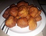 A picture of step 2 of Beans ball (kosai/akara).