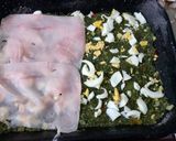 Foto del paso 3 de la receta: Espinacas con jamón, muzzarella y salsa blanca