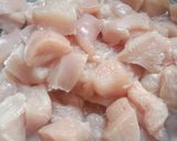 A picture of step 1 of Chicken Shashlik (Masala Boti) 🍡🍡🍡.
