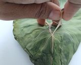 A picture of step 3 of Colocasia Leaves/Patod/Patra/Arbi ke patte.