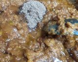 A picture of step 6 of Fig walnut halwa.