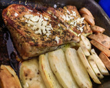 Foto del paso 2 de la receta: Matambrito de cerdo, papas y boniato al horno
