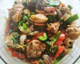 A picture of step 3 of Chicken with Bell pepper. #Win #Week 3.