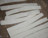 A picture of step 1 of Sesame Puff Sticks.
