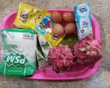 Foto langkah ke 1 dari resep Puding Buah Naga.