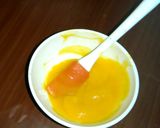 A picture of step 3 of IGLOO style Mango icecream.