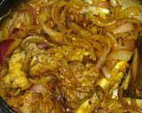A picture of step 1 of Mutton masala.