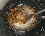 A picture of step 10 of Desi Chinese noodles.