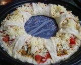 A picture of step 7 of Double trouble 5 cheese's pizza.