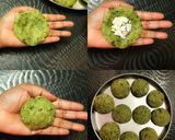 A picture of step 6 of Lajij Paneer Stuff Matar Veg Kebab.