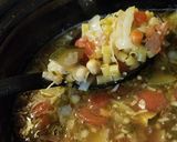 A picture of step 5 of Chickpea & Veggie Soup with Ditalini.