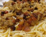 Foto del paso 5 de la receta: Spaghetti con Berenjena asada, Guanciale Tostato y sus jugos