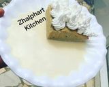 A picture of step 7 of Tres leches (milk cake).