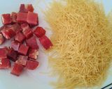 Foto del paso 6 de la receta: Caldo de ave con tacos de jamón