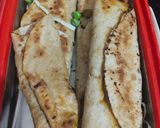 A picture of step 4 of Roti wrap.