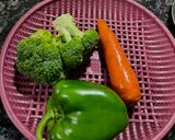 A picture of step 1 of Fussilli Arrabiata with Broccoli and Mushroom.