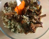 Une image de l'étape 4 de Potimarron farci quinoa et giroles - vegan et sans gluten.