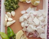 A picture of step 3 of Palak Chicken (spinach).