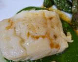 Foto del paso 6 de la receta Bacalao confitado con salsa de espinacas