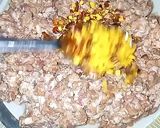 A picture of step 1 of Kachy Qeemy Ke Kabab.