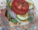 A picture of step 8 of Keema tikki burger.