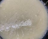 A picture of step 1 of Bombay Halwa- a Diwali classic.