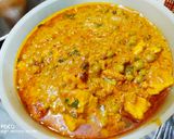 A picture of step 5 of Mawa,matar paneer curry.