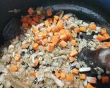 A picture of step 3 of Sweet Corn pulao.