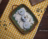 Foto langkah ke 8 dari resep Putu Bunga Telang (dengan cetakan silikon).