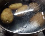 A picture of step 1 of Aalu Chana kachori and Aalu Chana bhaji.