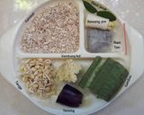 Foto langkah ke 2 dari resep Mpasi 4⭐ 8M+ 🌾🐟🍆🍃🧀🍾.