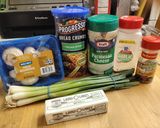 A picture of step 1 of Maggie's Simple Stuffed Mushrooms.
