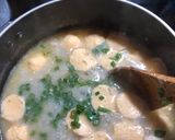 A picture of step 4 of Shirmp and Fish Ball Misua Soup.