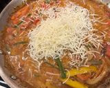 A picture of step 3 of Chicken Rasta Pasta.