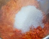 A picture of step 3 of Gajar Ka Halwa with Khoya.
